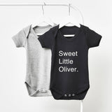 Personalised Short Sleeve Babygrow