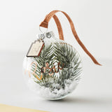 Personalised Snow Christmas Tree Bauble