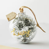 Personalised Snow Christmas Tree Bauble