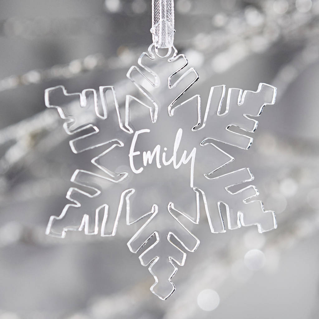 Personalized Snowflake Ornament Photo How To Make A Personalized