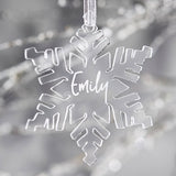 Personalised Snowflake Christmas Decoration