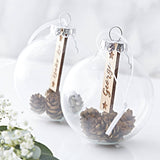 Personalised Pine Cone Christmas Bauble
