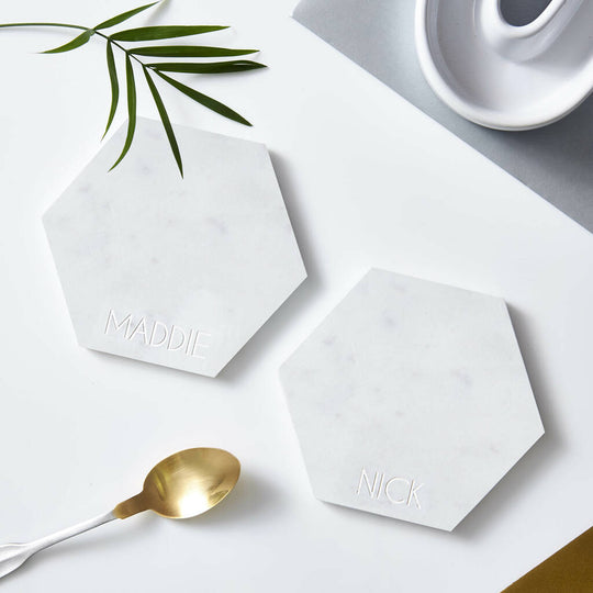 Personalised Square Marble Coaster