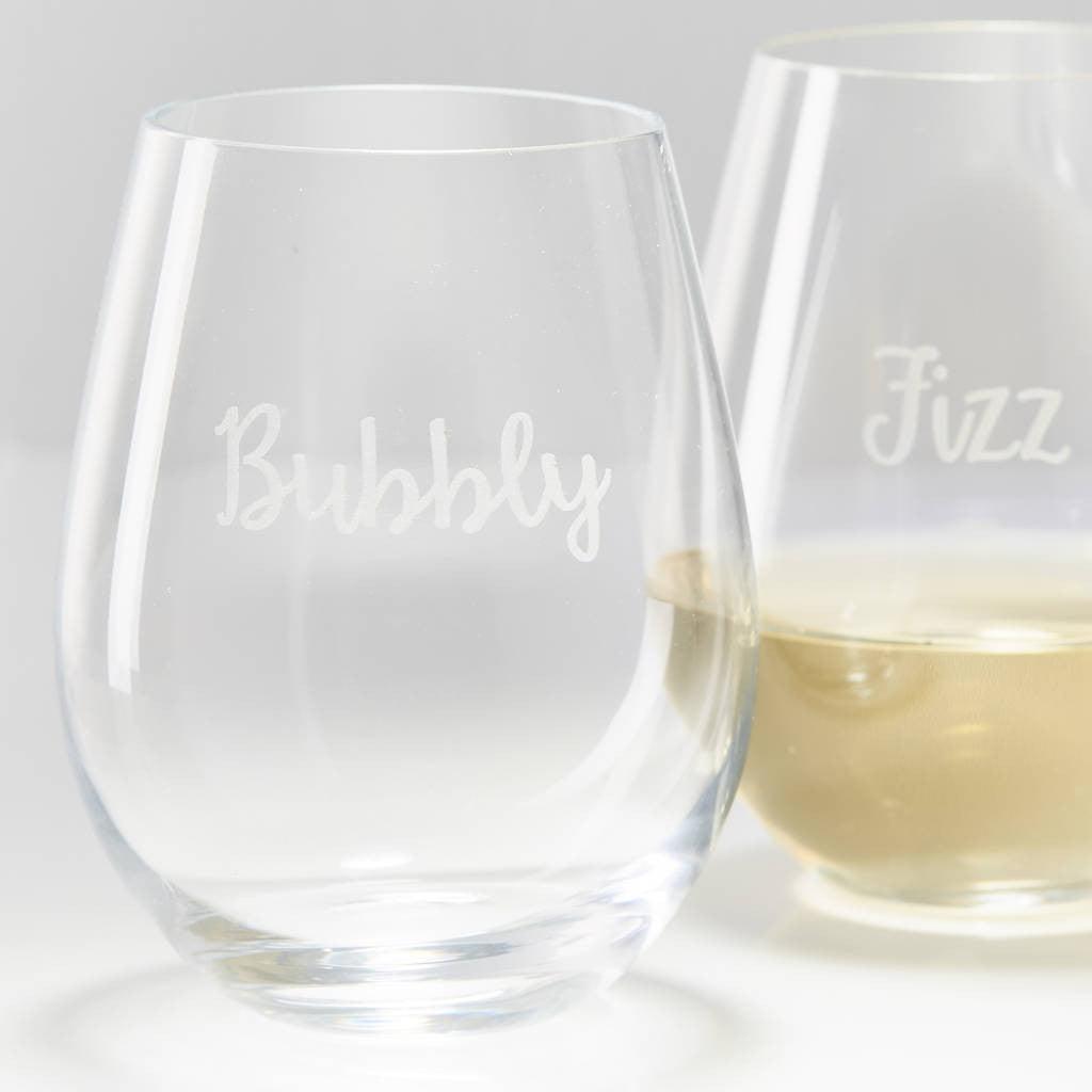 Stemless Personalised Glass