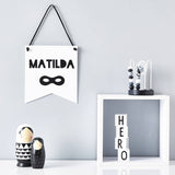 Personalised Superhero Monochrome Flag