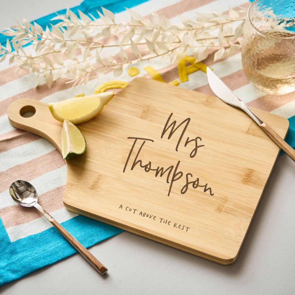 Personalised Teacher Gift Chopping Board