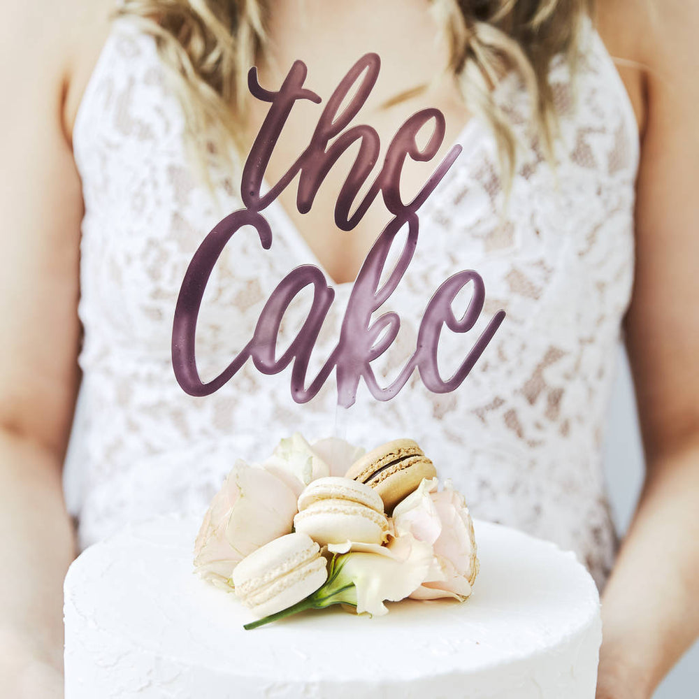 The Cake' Personalised Wedding Cake Topper