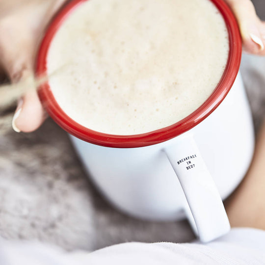 Personalised Thoughtful Message Enamel Mug