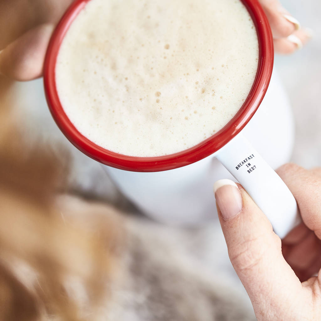 Personalised Thoughtful Message Enamel Mug