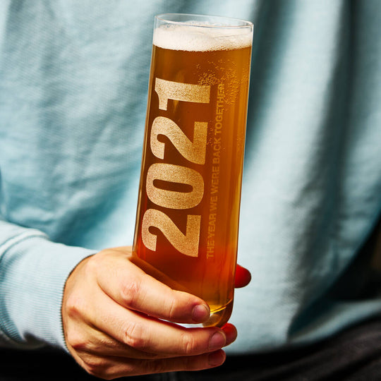 Personalised Together Again 2021 Beer Glass