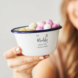 Personalised Treat Bowl And Mini Egg Set