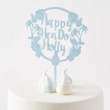 Personalised Tropical Hen Party Cake Topper