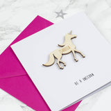 Personalised Unicorn Keepsake Card