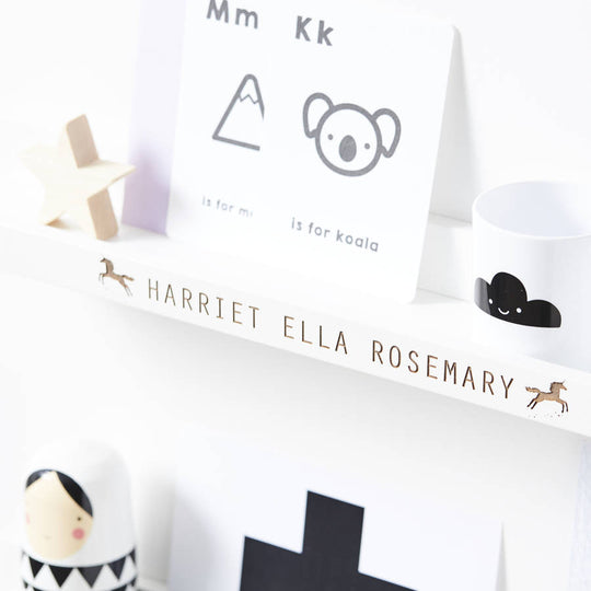 Personalised Unicorn Shelf