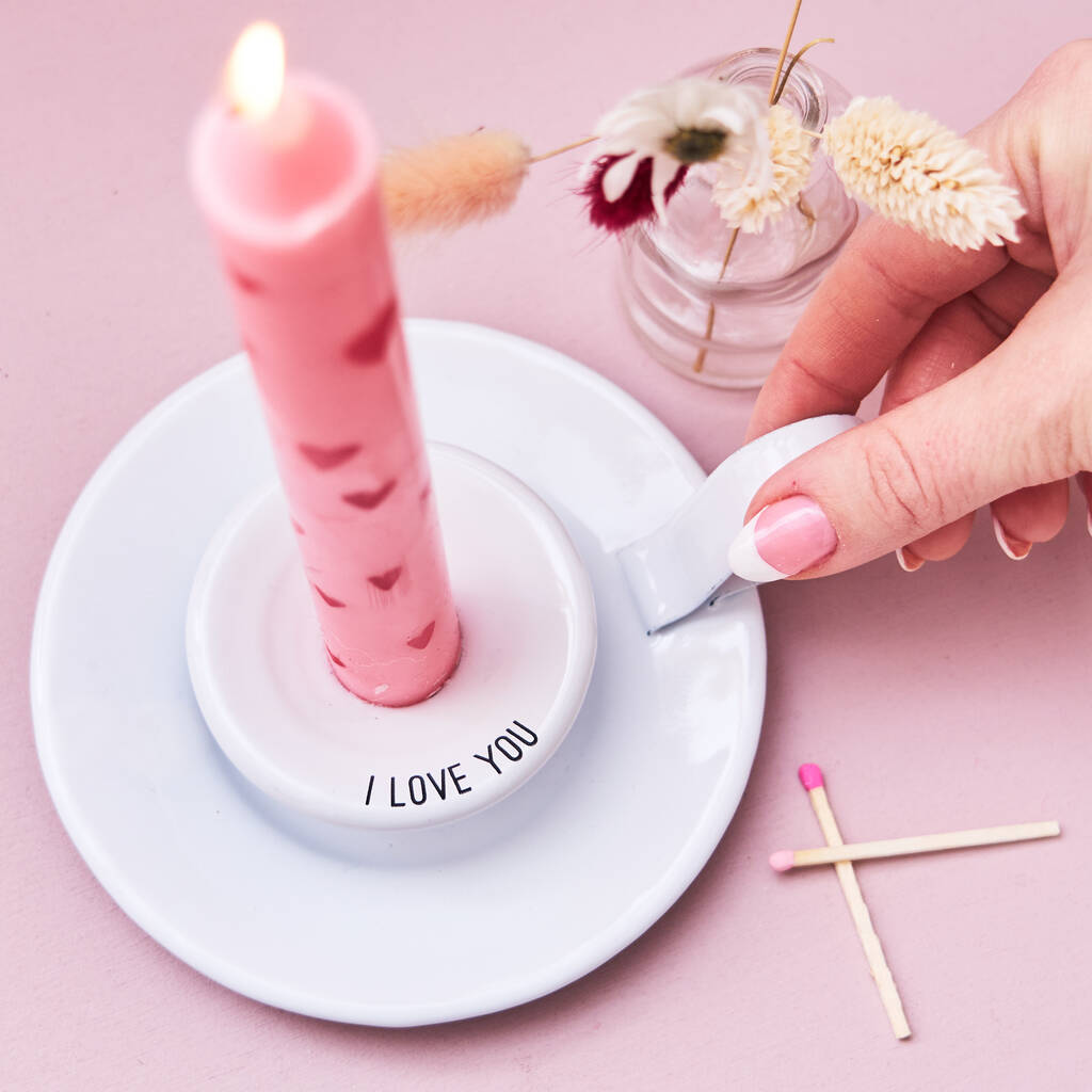 Personalised Valentine's Day Candle Holder