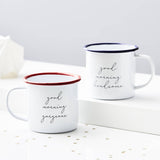 Personalised Message Enamel Mug