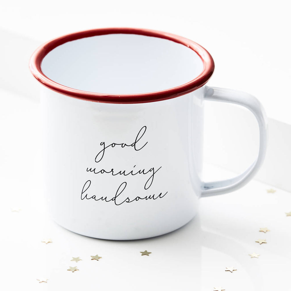 Personalised Message Enamel Mug