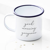 Personalised Message Enamel Mug