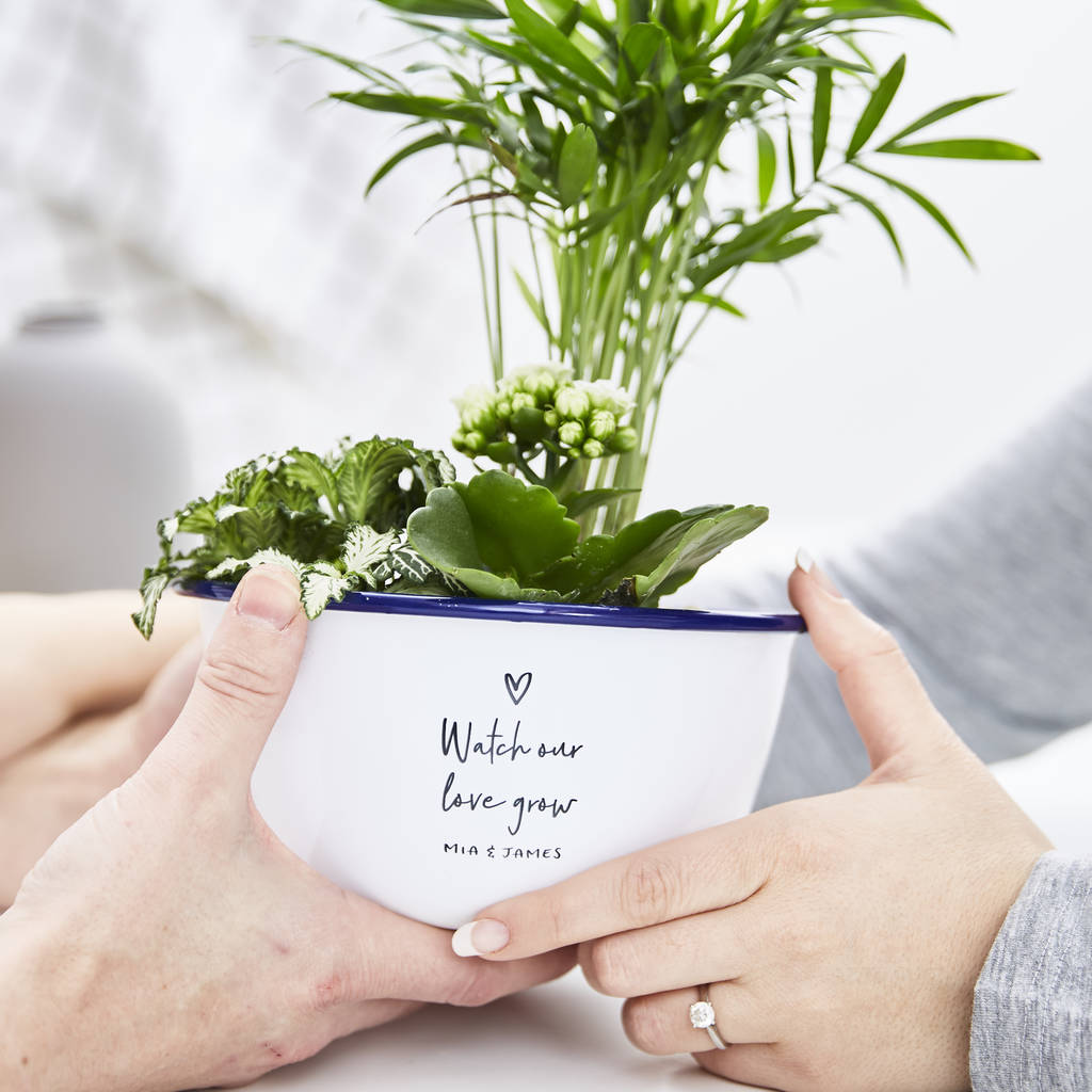 Personalised Watch Our Love Grow Planter