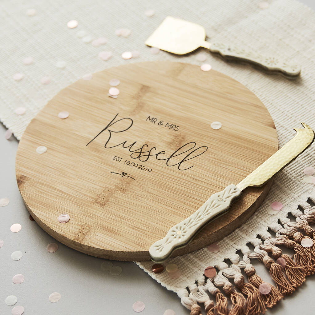 Personalised Wedding Chopping/Cheese Board