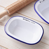 Personalised Wedding Enamel Pie Dish