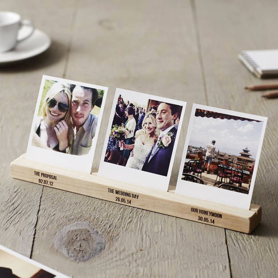 Personalised Wedding Timeline Photo Block