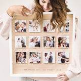 Personalised Wedding Wooden Framed Photo Print