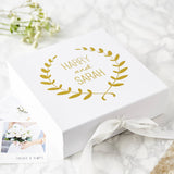 Personalised Wedding Wreath Keepsake Box