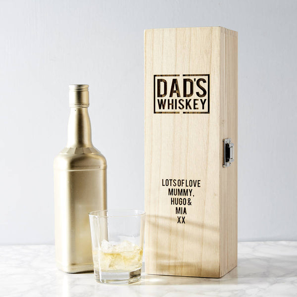 Personalised Whiskey Bottle Box