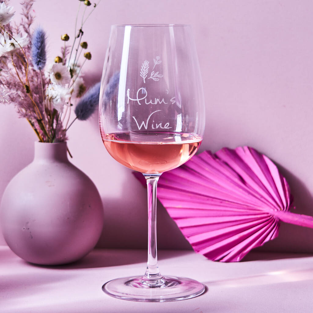 Personalised Wine Glass For Her