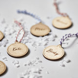 Personalised Wooden Bauble Decoration