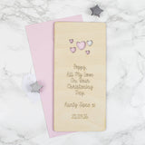 Personalised Wooden Christening Card