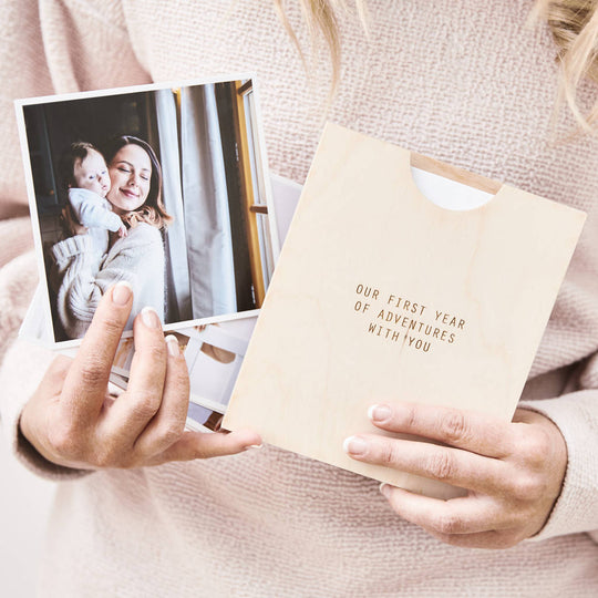 Personalised Wooden Photo Display Album