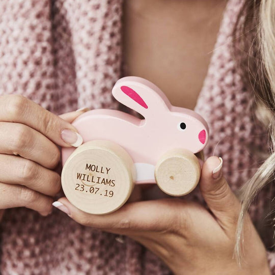 Personalised Wooden Toy Bunny