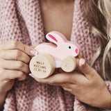 Personalised Wooden Toy Bunny