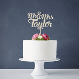 Personalised Wooden Wedding Cake Topper