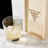 Personalised Wooden Whiskey Bottle Box