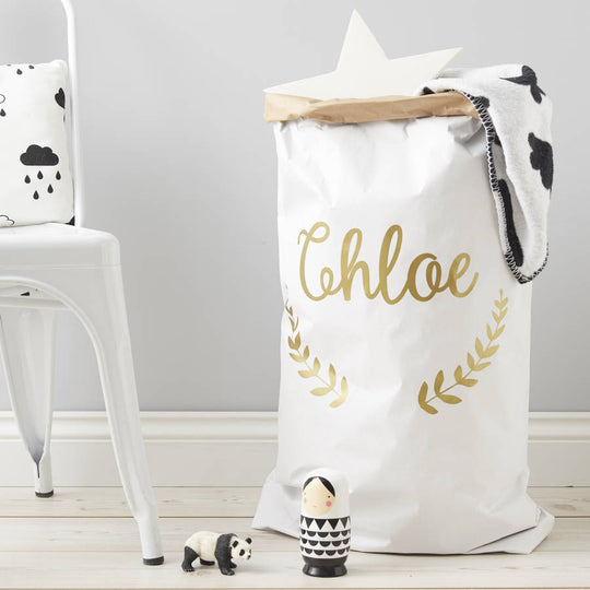 Wreath Personalised Christmas Sack