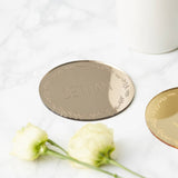 Personalised Wreath Mirror Coaster