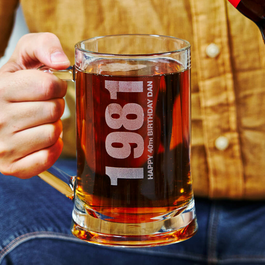 Personalised 'Year' Beer Tankard