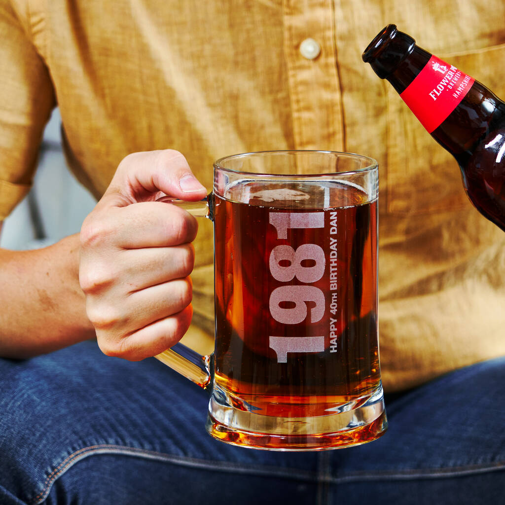 Personalised 'Year' Beer Tankard