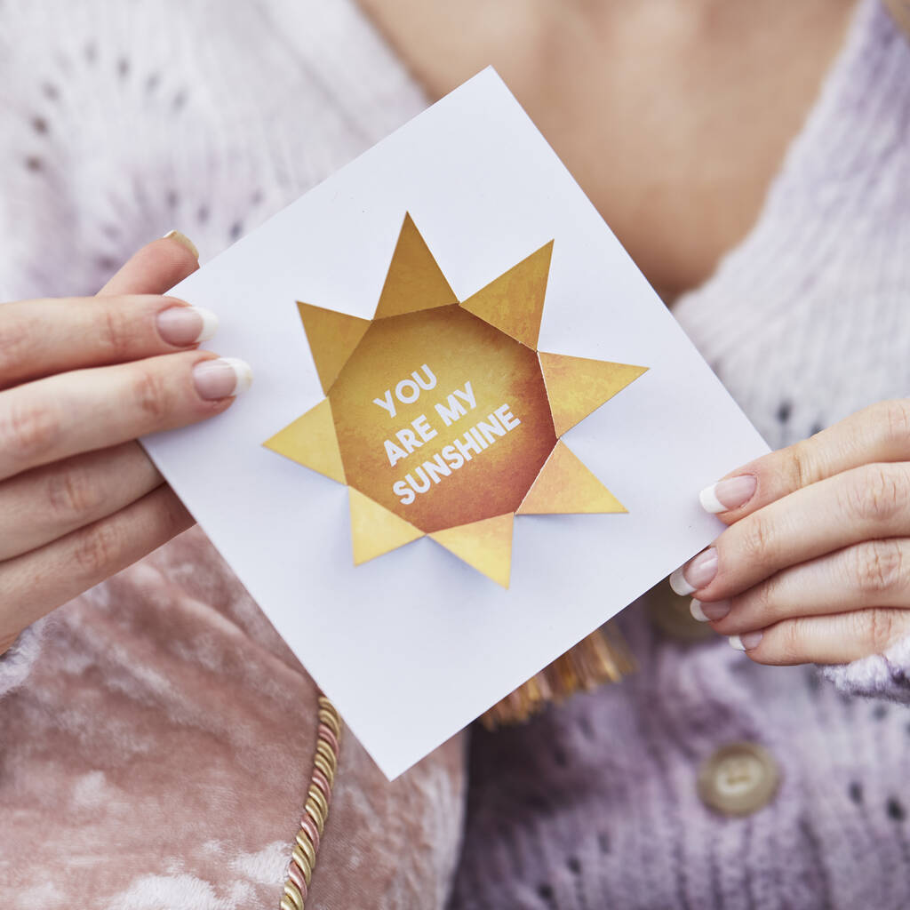 Personalised You Are My Sunshine Card