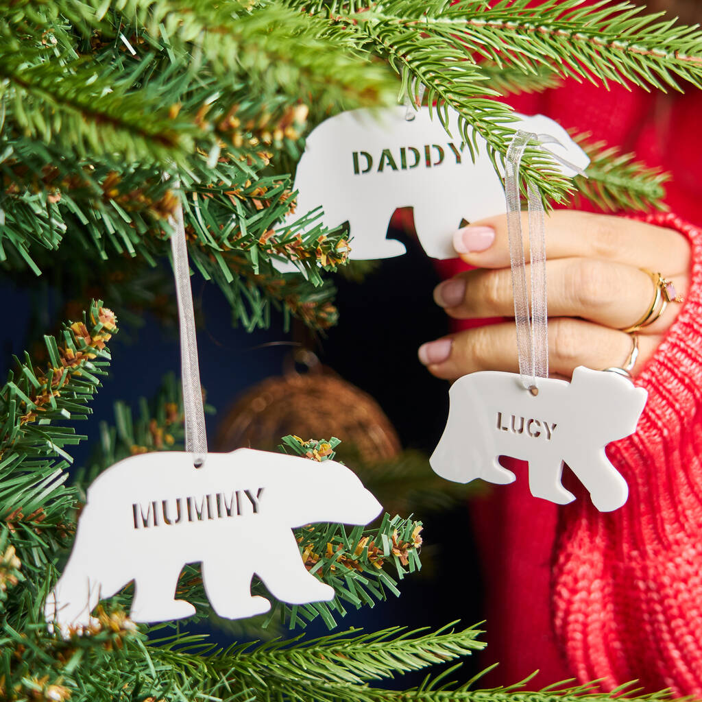 Polar Bear Personalised Christmas Decoration