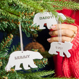 Polar Bear Personalised Christmas Decoration