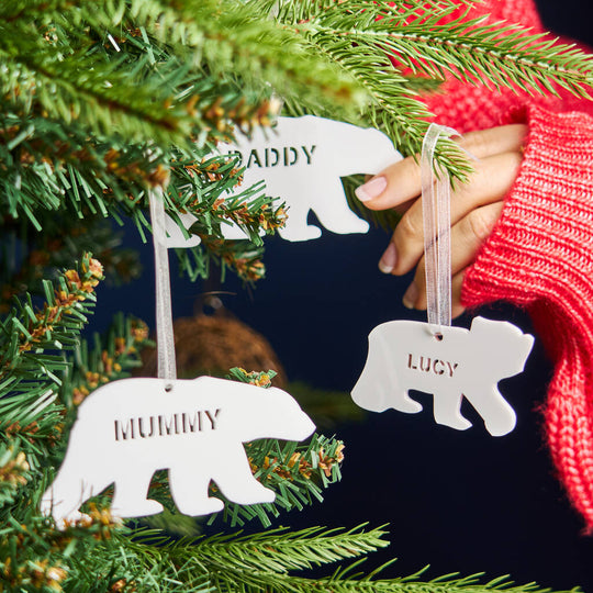 Polar Bear Personalised Christmas Decoration