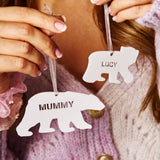 Polar Bear Personalised Christmas Decoration