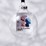 Photo Glass Personalised Christmas Bauble