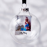 Photo Glass Personalised Christmas Bauble