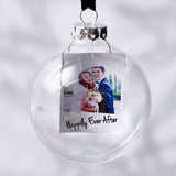 Photo Mr And Mrs Personalised Christmas Bauble