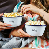 Set Of Two Personalised Couples Popcorn Bowls
